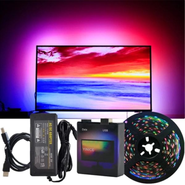 

strips diy tv pc dream screen usb led strip hdtv computer monitor backlight addressable full set d1