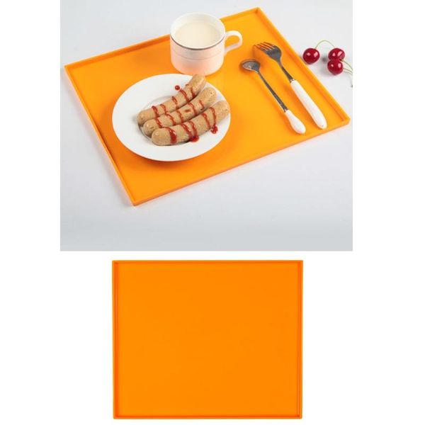 

mats & pads rectangular flexible baking tray swiss roll cake mat for cookie mold silicone placemat kids table