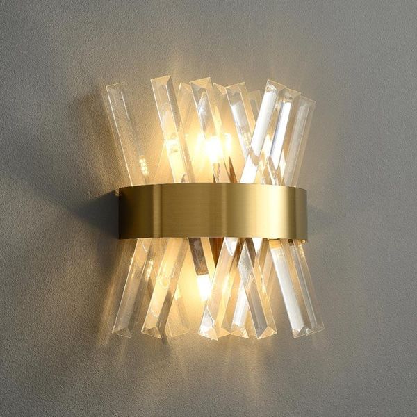 

wall lamps led light crystal for living room decoration bedroom bathroom stair aisle tv background decor indoor sconce