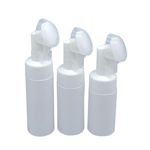 

100/120/150/200ml empty facial cleanser foaming bottle mousse liquid dispenser white shampoo lotion bottling storage bottles & jars
