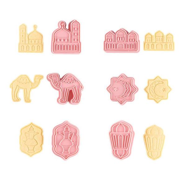 

baking moulds 1 set/6pcs diy biscuits molds prop ramadan cookie tools