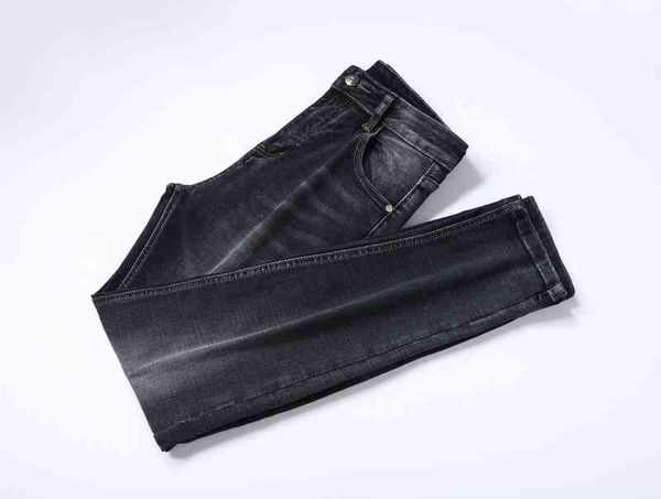 

men's jeans design summer business mens stretch thin slim-leg fit motorcycle denim fashion black straight us uk size w29-w40 5sd3, Blue