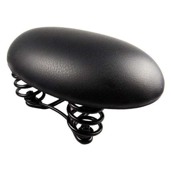 

bike saddles saddle seat cushion with spring absorb pu leather anti compression mtb replacement parts outdoor cycling mountain bicycle