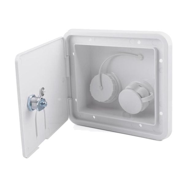 

trailer camper caravan white plastic gravity/city water hatch filling disc lock atv parts