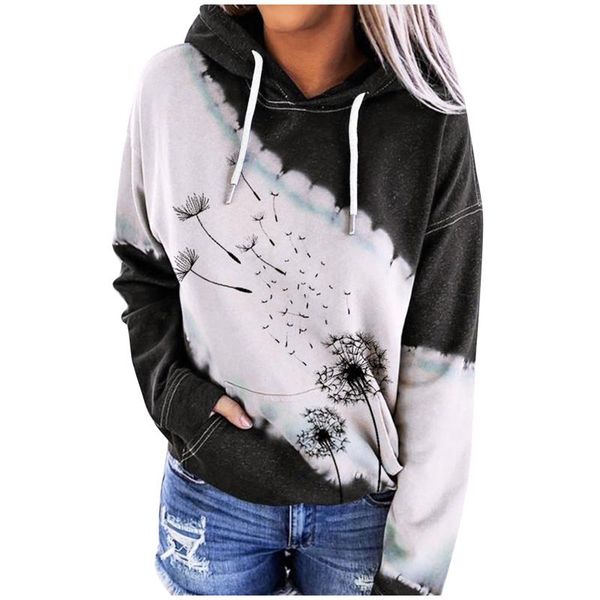 

ostrich women's 3d printed sweatshirts star print pullvoer long sleeve shirt winter clothes women sudadera mujer, Black