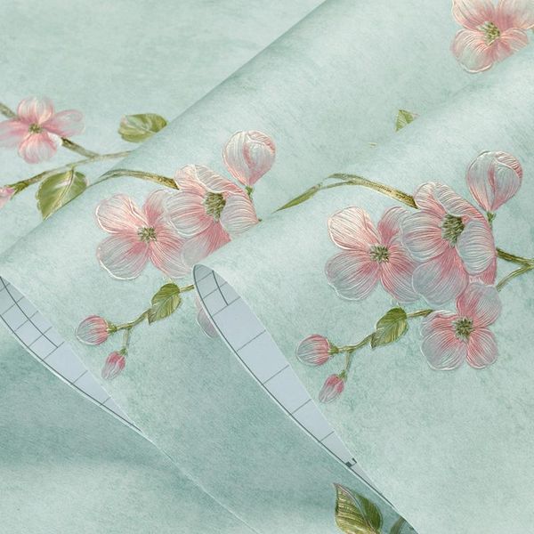 

wallpapers vintage american rural flower wallpaper 3d plum floral vine mural wall art self adhesive papers home decor w238