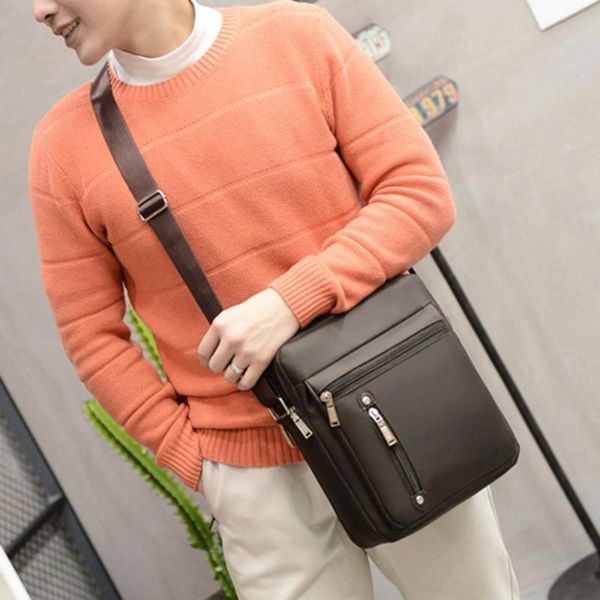 

briefcases 40% drop business men waterproof multi pocket zipper crossbody shoulder bag handbag pouch