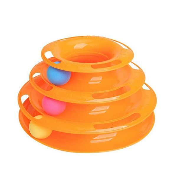 

cat toys creative pet toy three-layer carousel supplies tower track