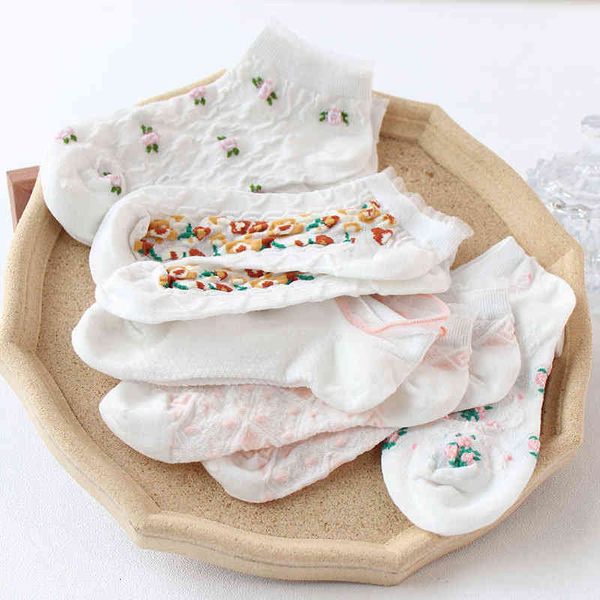 

socks summer white lovely women's boat lace lolita, Black;white