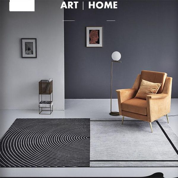 

carpets modern art office geometric for living room nordic rugs bedroom home nylon thick study carpet decor