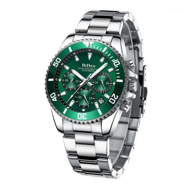 

original stainless steel watches dial quartz movement for men waterproof date fashion business wrist wristwatches, Slivery;brown