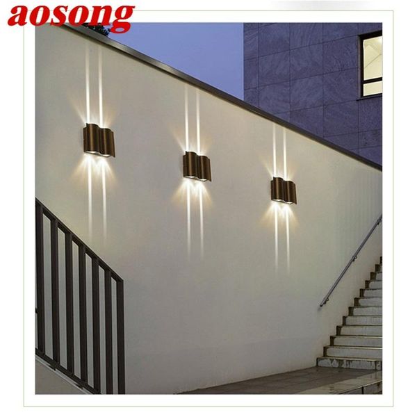 

outdoor sconce light aluminum led modern patio wall lamp waterproof creative decorative for porch balcony corridor lamps