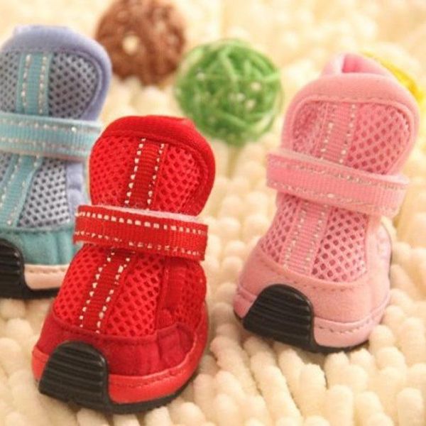 

cat costumes pet shoes dog mesh gold breathable anti-slip red powder blue 3-color