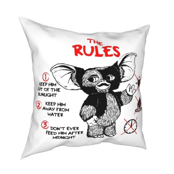 

cushion/decorative pillow gremlins pillowcase polyester cushion cover decorations gizmo 80s movie mogwai sci fi throw case home 18'