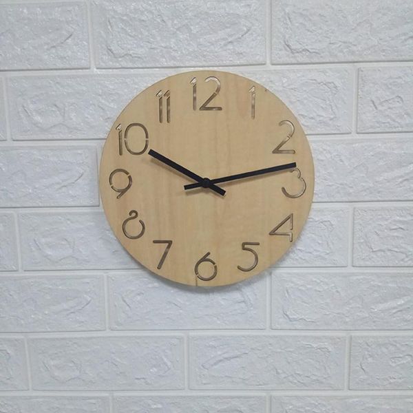 

wall clocks wood home decor modern clock design european watch silent k402