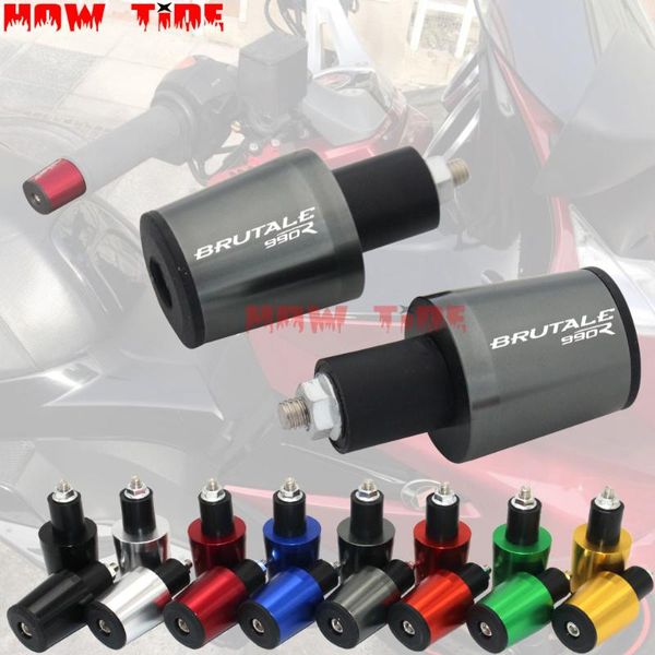 

handlebars motorcycle accessories 7/8'' 22mm handlebar grips handle bar cap end plugs for mv agusta brutal 990 brutal990 2011-2012