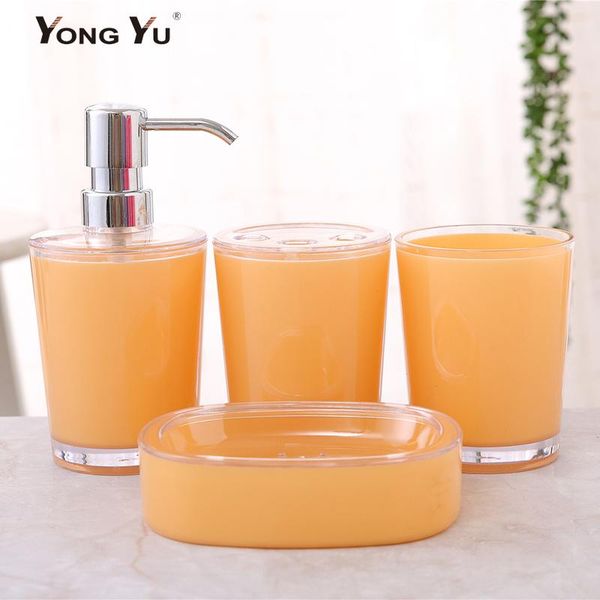 

bath accessory set bathr series 4psc/set bathroom accessories soap dispenser cup dish toothbrush holder