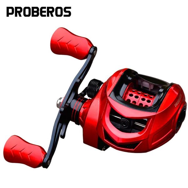 

baitcasting reels proberos reel 7.2:1 gear ratio freshwater aluminum spool 10 kg max drag fishing 12 magnetic brake system