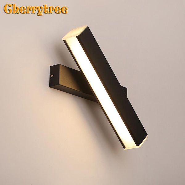 

wall lamp modern lights aluminum black /white vintage led art headboard industrial decor mounted light fixtures