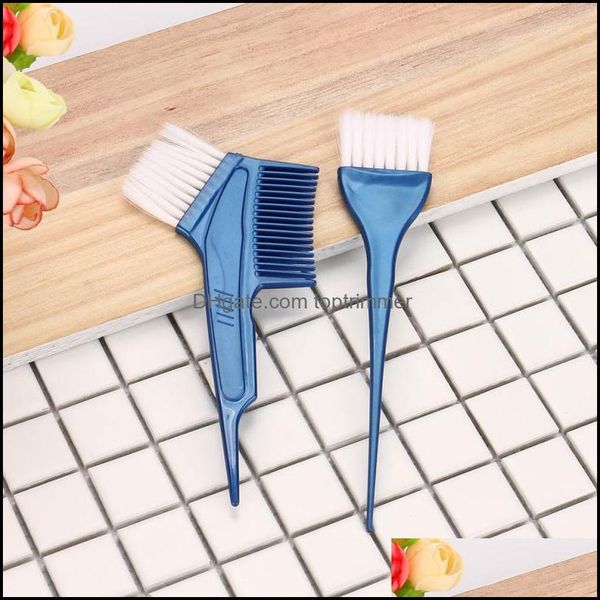 

colors care & styling tools productscomb brush rollersc for hair 2 pcs/set hairdressing brushes salon comb color dye tint tool kit may4 drop