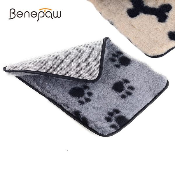 

benepaw autumn winter warm plush mat for dog quality antislip breathable soft small medium large beds mats pet puppy kennels & pens