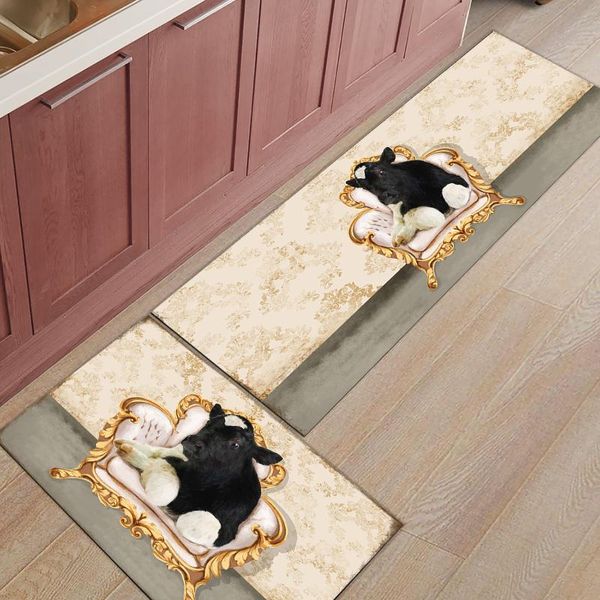 

carpets modern home doormat sofa cow retro living room balcony carpet bedroom entrance foot pad kitchen non-slip long rug