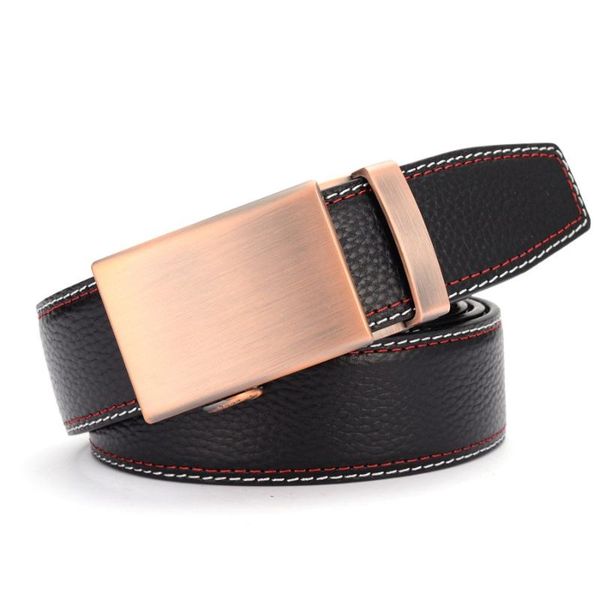 

men's leather ratchet dress casual jeans belt with automatic buckle fashion belts for men width:36mm, Black;brown
