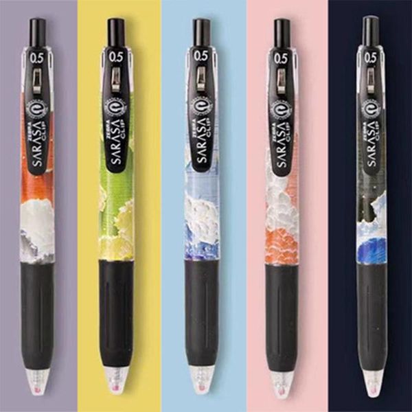 

gel pens zebra limited hand-painted sky pen black jj15 press quick-drying 0.5mm office school supplies