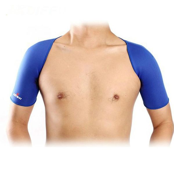 

neoprene shoulder pad , warm health fixed protection, badminton volleyball back support, Black;blue