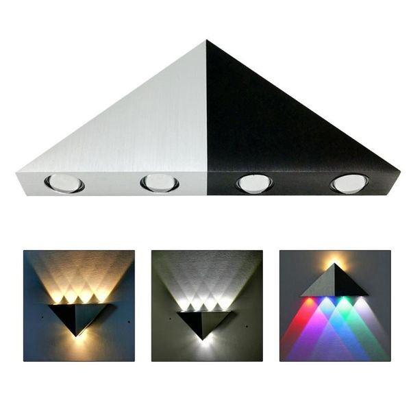 

wall mount triangle night light 5w led lamp for bedroom home lighting luminaire bathroom fixture sconce creative deco