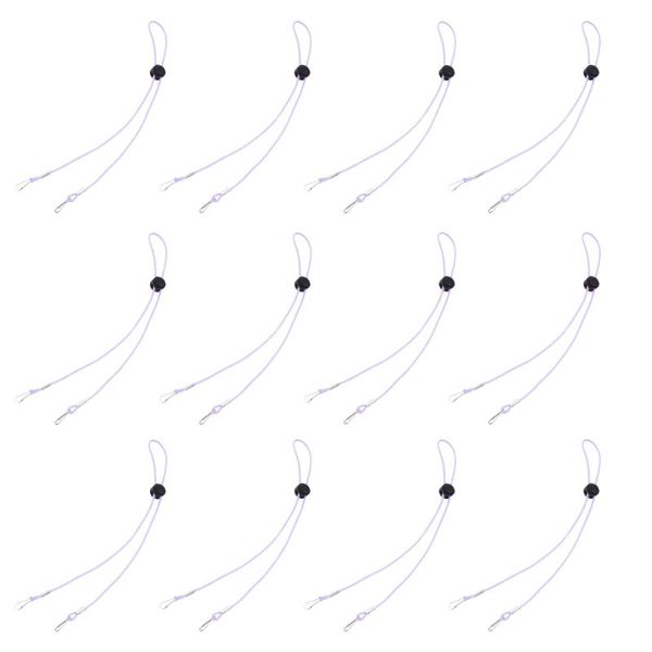 

hooks & rails 12 pcs adjustable mask cords hat hanging ropes buckles lanyards