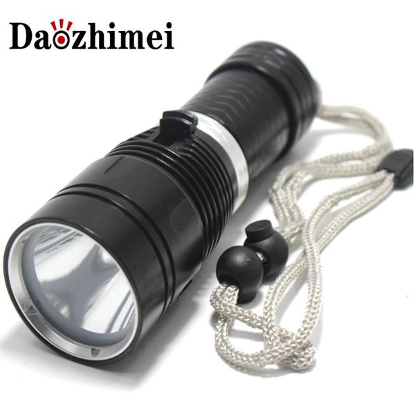 

flashlights torches 5000lm professional led diving xml-l2 portable waterproof dive light torch use 18650 or 26650 battery