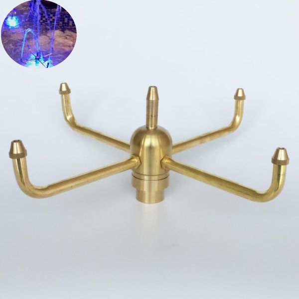 

1/2" 3/4" 1" 1.5" brass rotating fountain nozzles garden pond decorations