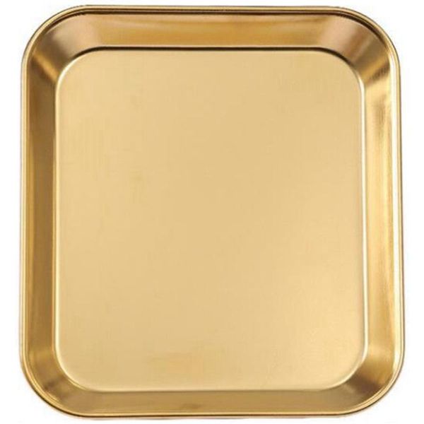 

dishes & plates square plate buffet fruit barbecue commercial flat base kitchen utensils 304 stainless steel