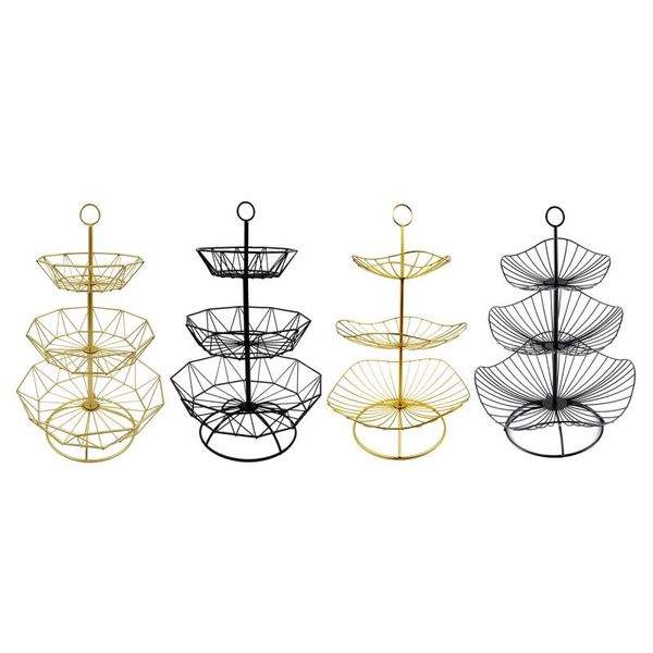 

storage baskets hollow style fruit basket 3 tiers bowl display stand holder
