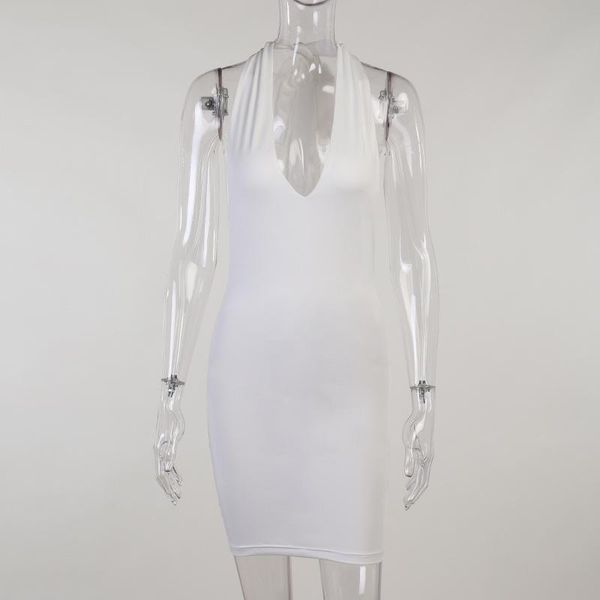 

casual dresses giyu strapless v-neck mini bodycon for women 2021 summer fashion bandage backless party club slim vestidos black, Black;gray