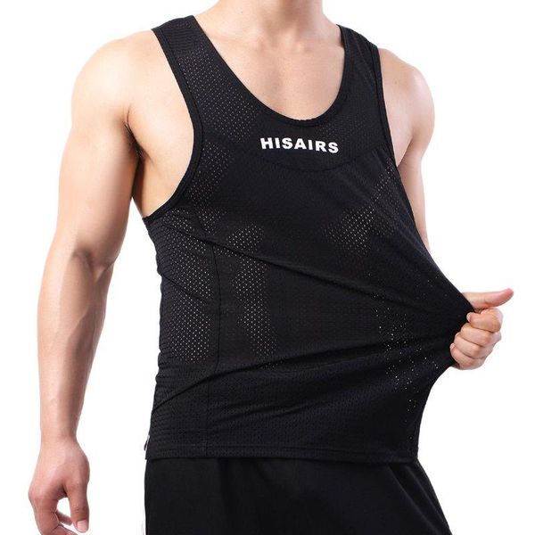 

men' tank bodybuilding gym sleeveless stringer mesh men vest fashion youth singlet sportswear workout tanktop, White;black