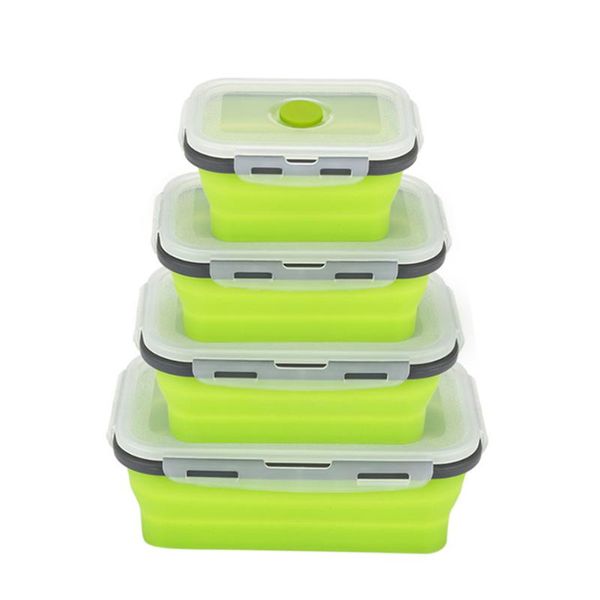 

350/500/800/1200ml multifunctionele lunchbox siliconen kom vouwen opvouwbare draagbare voedsel opslag container servies hogard dinnerware se