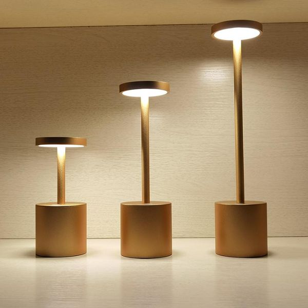 

table lamps golden mini aluminium alloy touch dimmable cordless lamp with 5200ma rechargeable battery for restaurant el ktv bar