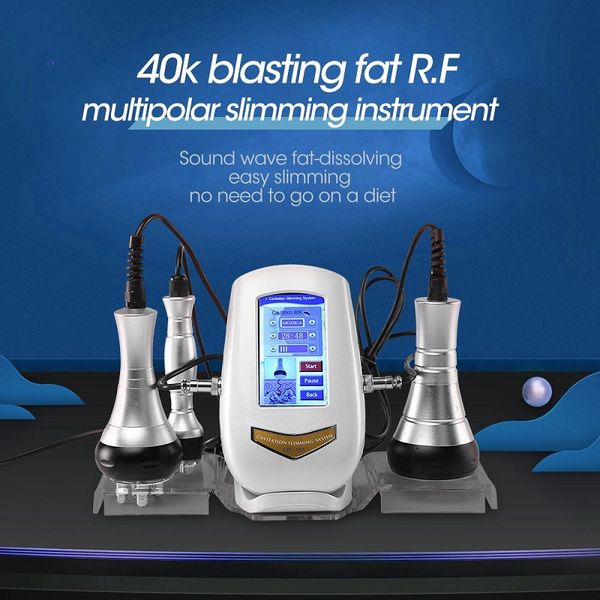 Ultraschallkavitation HF Slimming-Maschine 3 in 1 Mini-Größe für Heimgebrauch Hautanziehen Gesichtsheben