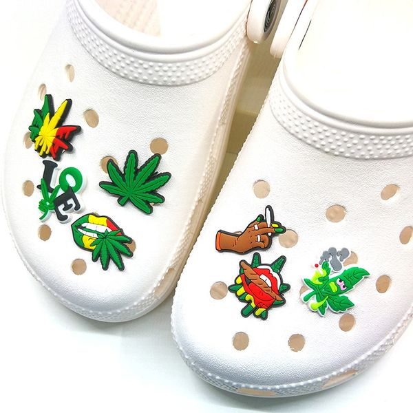 

plastic croc charms soft smoke pvc shoe charm accessories decorations custom jibz for clog shoes, White;pink