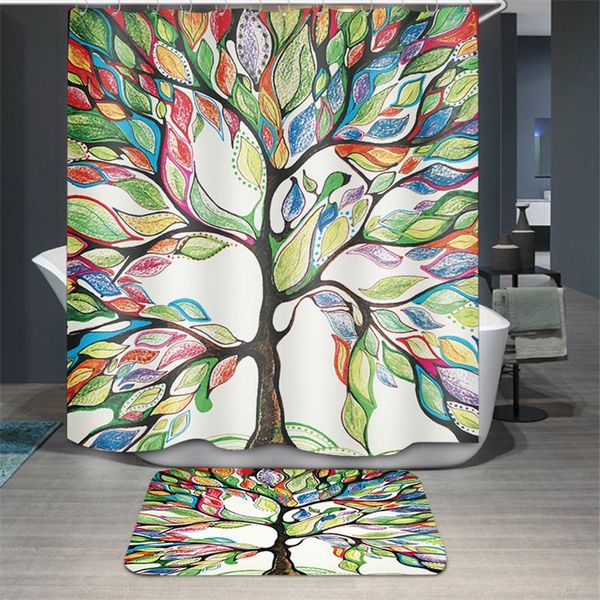 

shower curtains curtain colorful floral printed polyester waterproof and mould proof bathroom bath with hooks