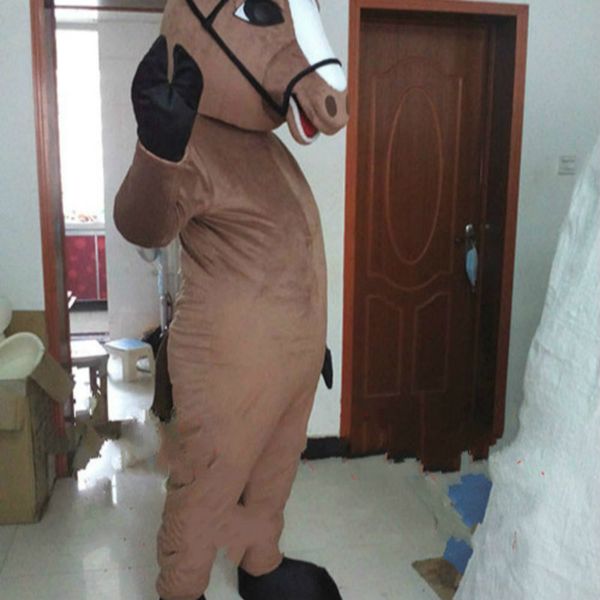 Costumi mascotteCartoon Wild Horse Costume Mascotte di peluche di alta qualità popolare Anime Animal Stage Performance Novità stile
