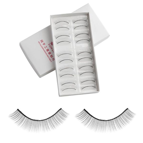

false eyelashes skonhed 10 pairs beauty think handmade natural makeup practice training lashes extension tools