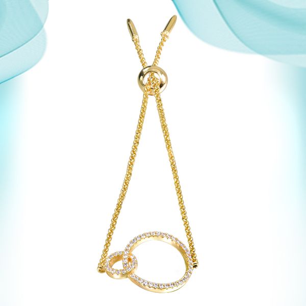 

new fashion lovely bracelet for women girls circle adjustment buckle box funnel water drop shape bracelets personalized hand accessories fri, Golden;silver