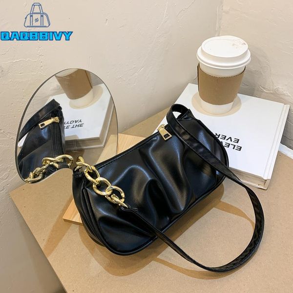 

evening bags 2021 fashion luxury women pu leather handbag vintage female soft underarm shopping bag shoulder cross body for girls