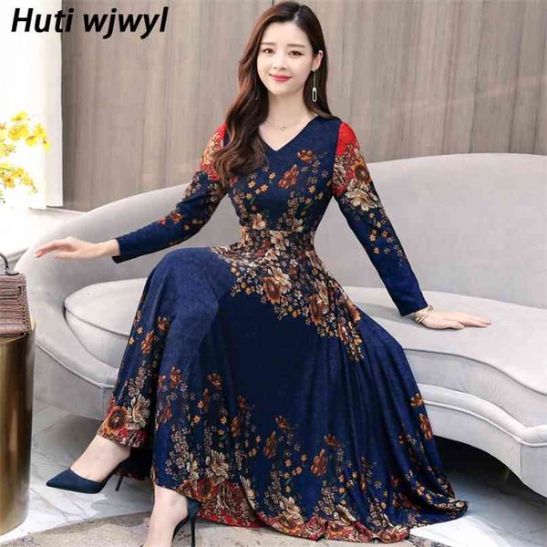 

autumn winter gold velvet long sleeve maxi dress vintage 3xl plus size print elegant women bodycon party red vestidos 210528, Black;gray