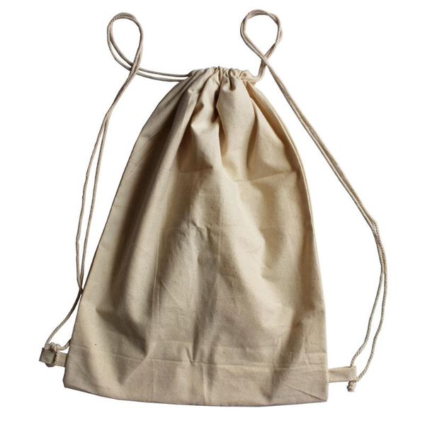 

gift wrap 150g/m2 (20pcs/lot) 25*30cm/10*12inch 100% cotton bag organic natural drawstring knapsack rucksack customize logo