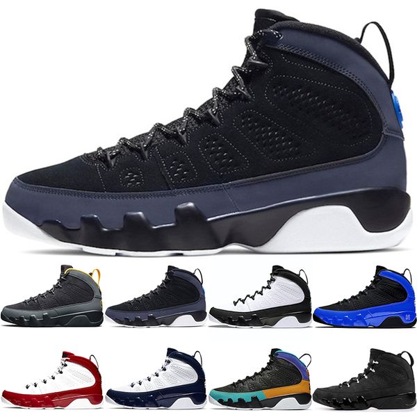 

change the world men basketball shoes 9s university gold gym red racer blue bred mens trainers sports sneaker size 40-47, Black