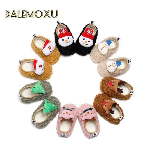 

first walkers baby autumn winter christmas shoes cute cartoon born solid sneaker causal cotton soft anti-slip sole 0-18m